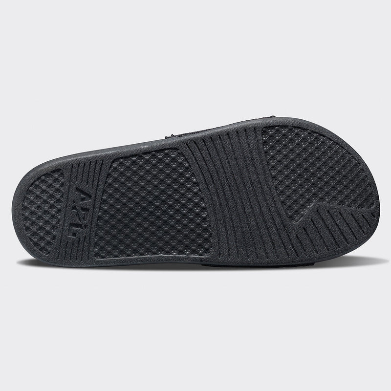 Men's Big Logo TechLoom Slide Black / Black / White view 5