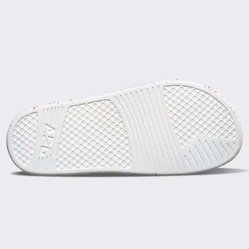 Women's Big Logo TechLoom Slide White / Impulse Red / Blue Haze view 6