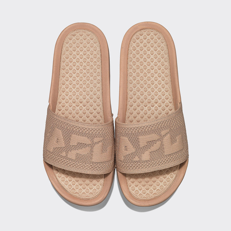 Women's Big Logo TechLoom Slide Almond view 1