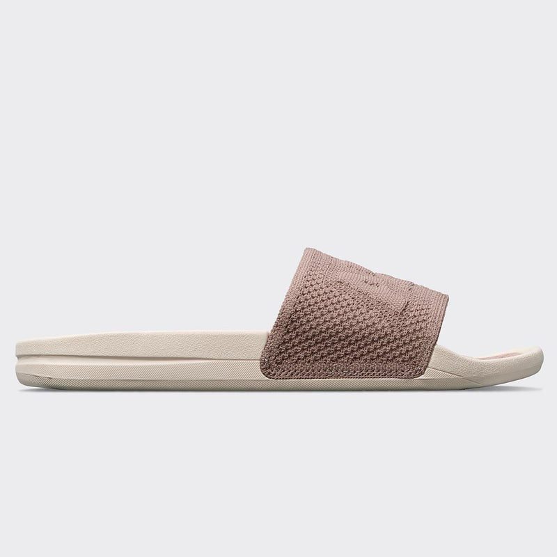 Women's Big Logo TechLoom Slide Almond / Pristine view 2