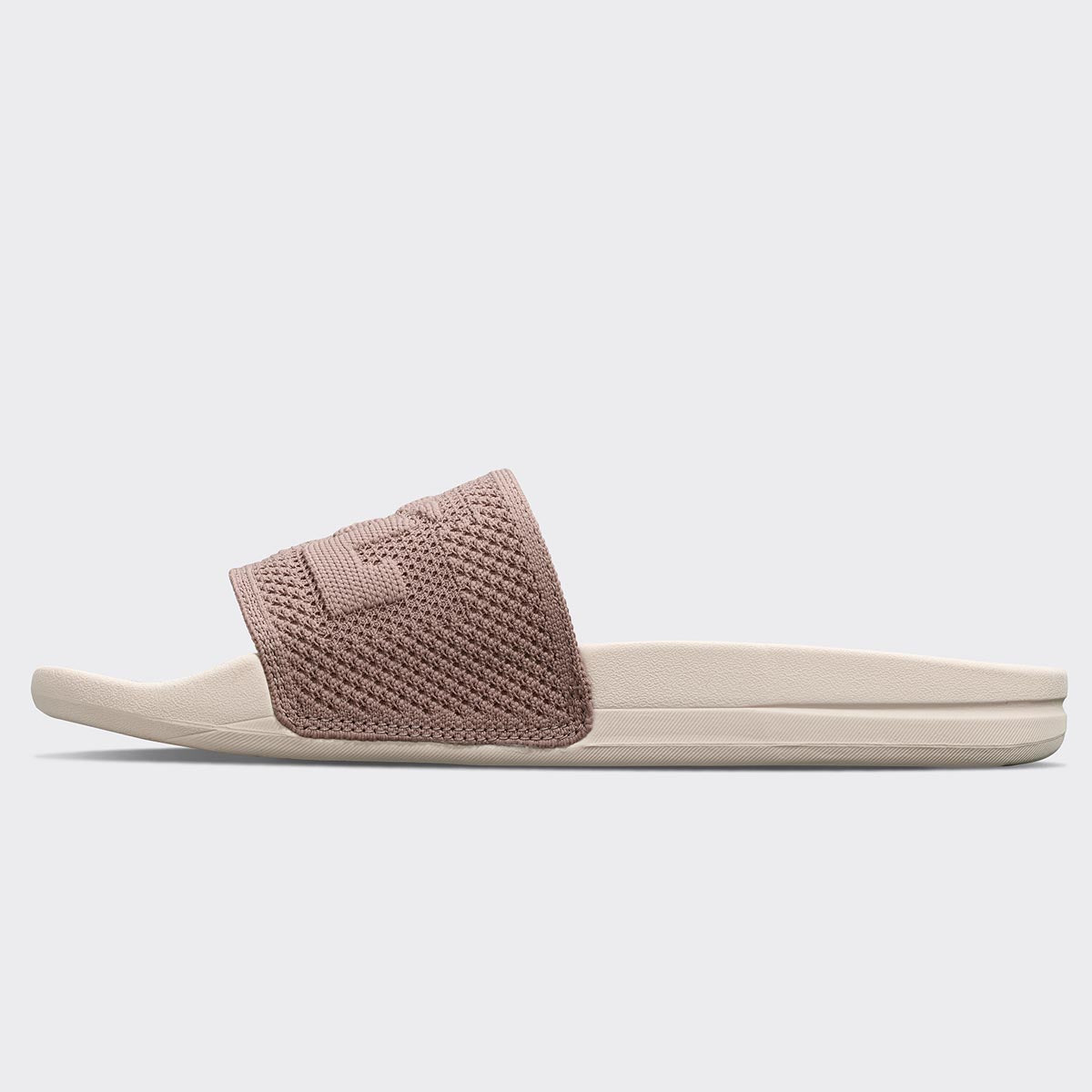 Women's Big Logo TechLoom Slide Almond / Pristine view 3