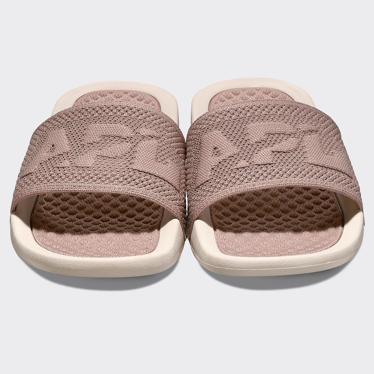 Women's Big Logo TechLoom Slide Almond / Pristine view 5