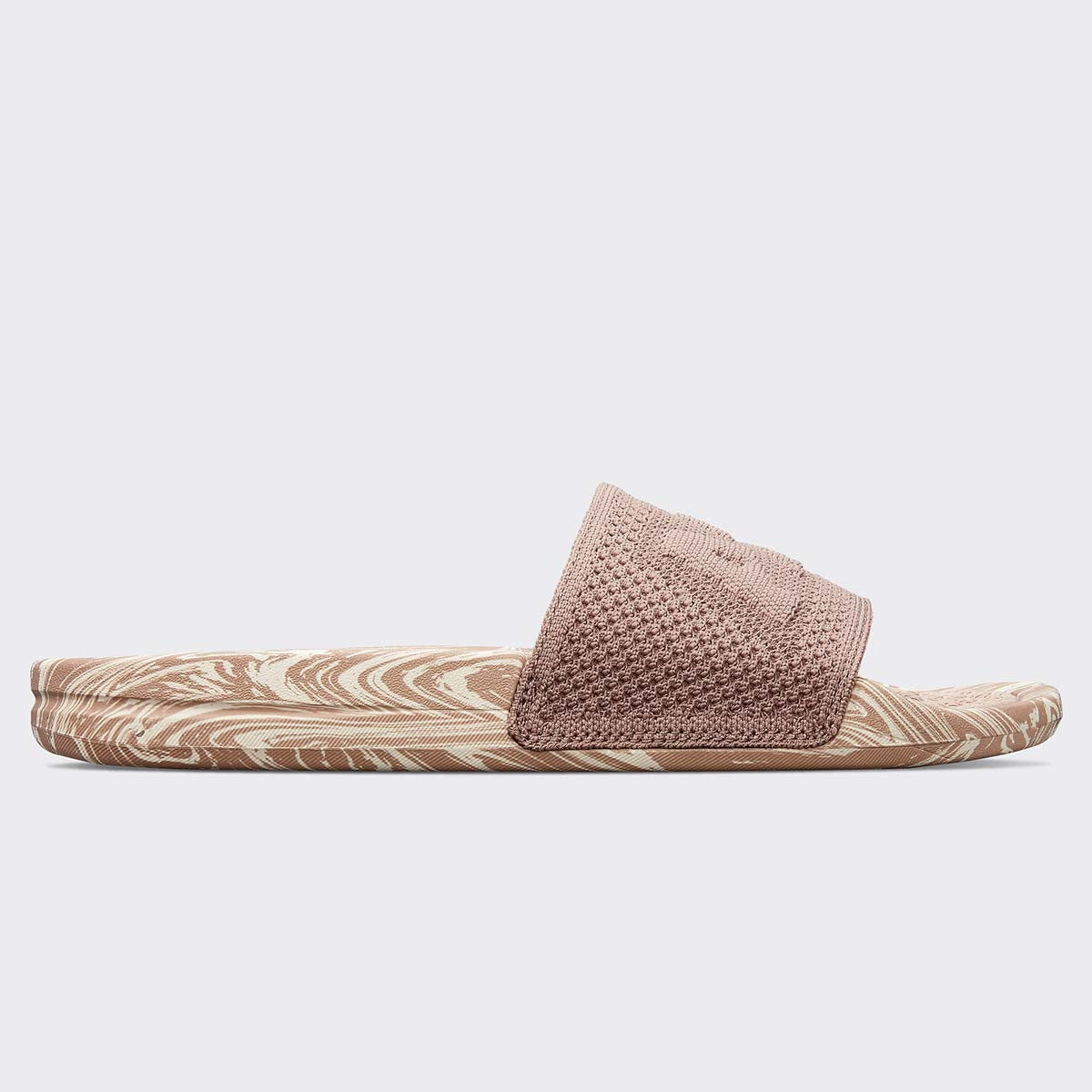 Women's Big Logo TechLoom Slide Almond / Pristine / Marble view 2