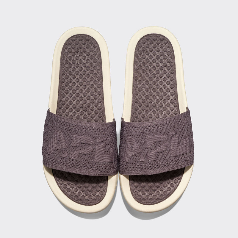 Women's Big Logo TechLoom Slide Asteroid / Pristine view 1