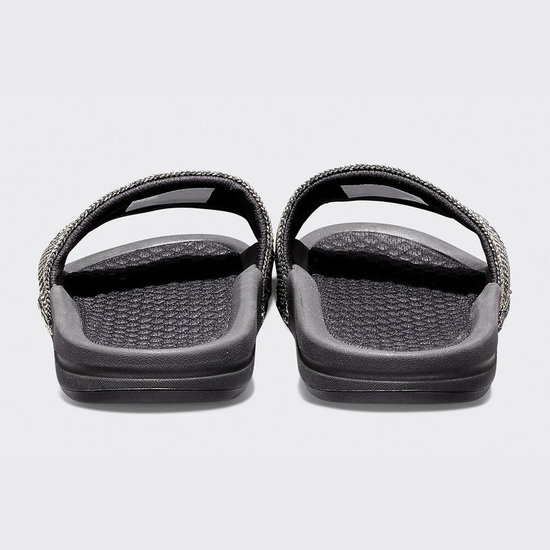 Men's Big Logo TechLoom Slide Black / Gold / Silver view 4