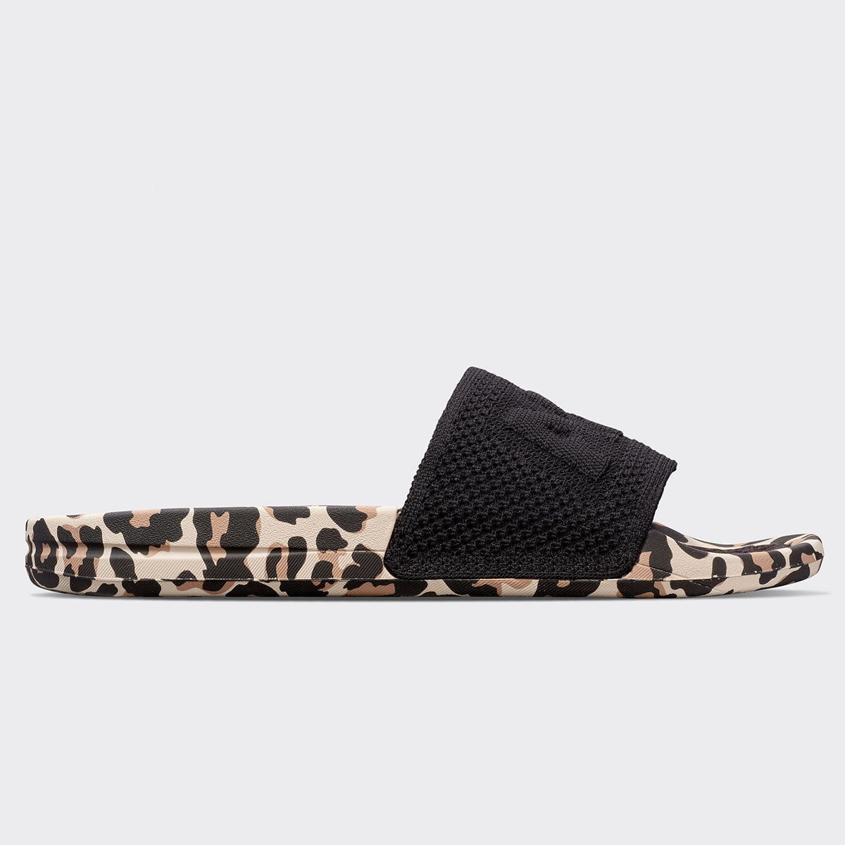 Men's Big Logo TechLoom Slide Black / Leopard view 2