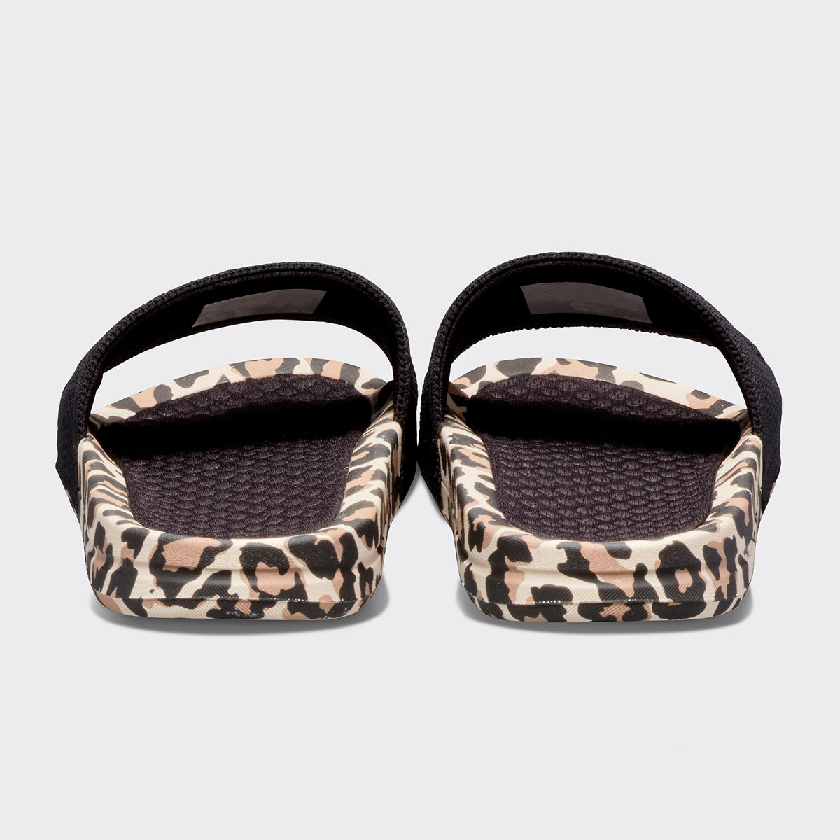 Men's Big Logo TechLoom Slide Black / Leopard view 4