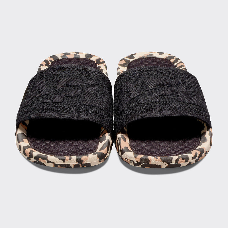 Men's Big Logo TechLoom Slide Black / Leopard view 5