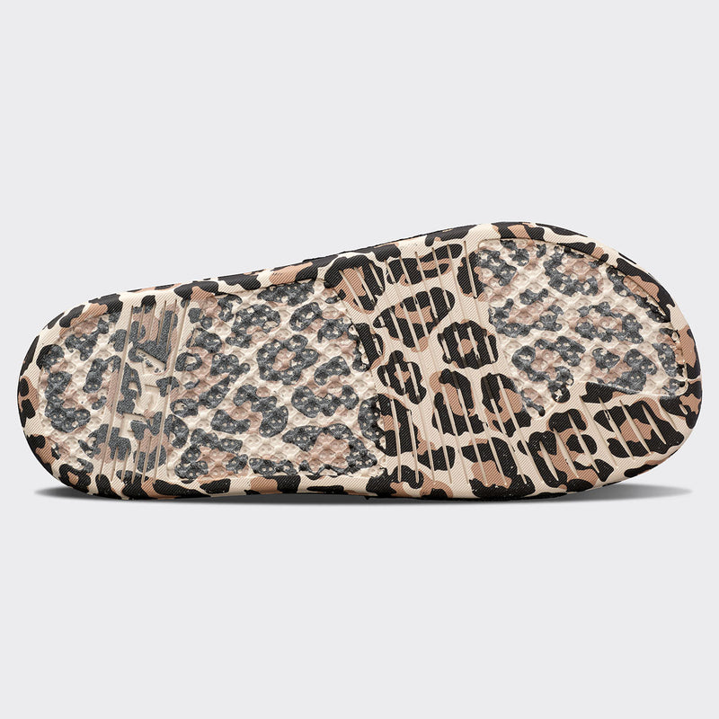 Men's Big Logo TechLoom Slide Black / Leopard view 6