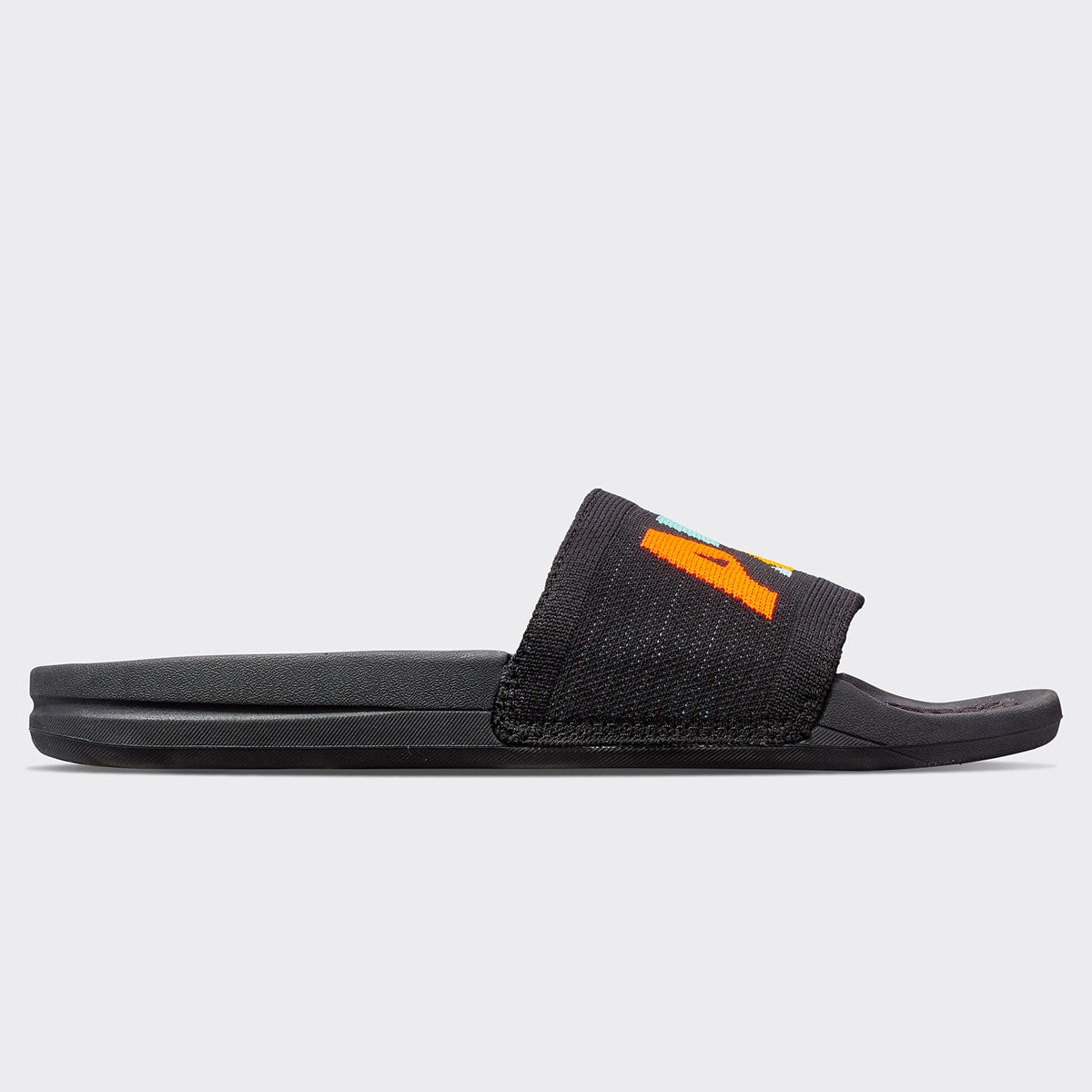 Men's Big Logo TechLoom Slide Black / Multi / Blocked view 2