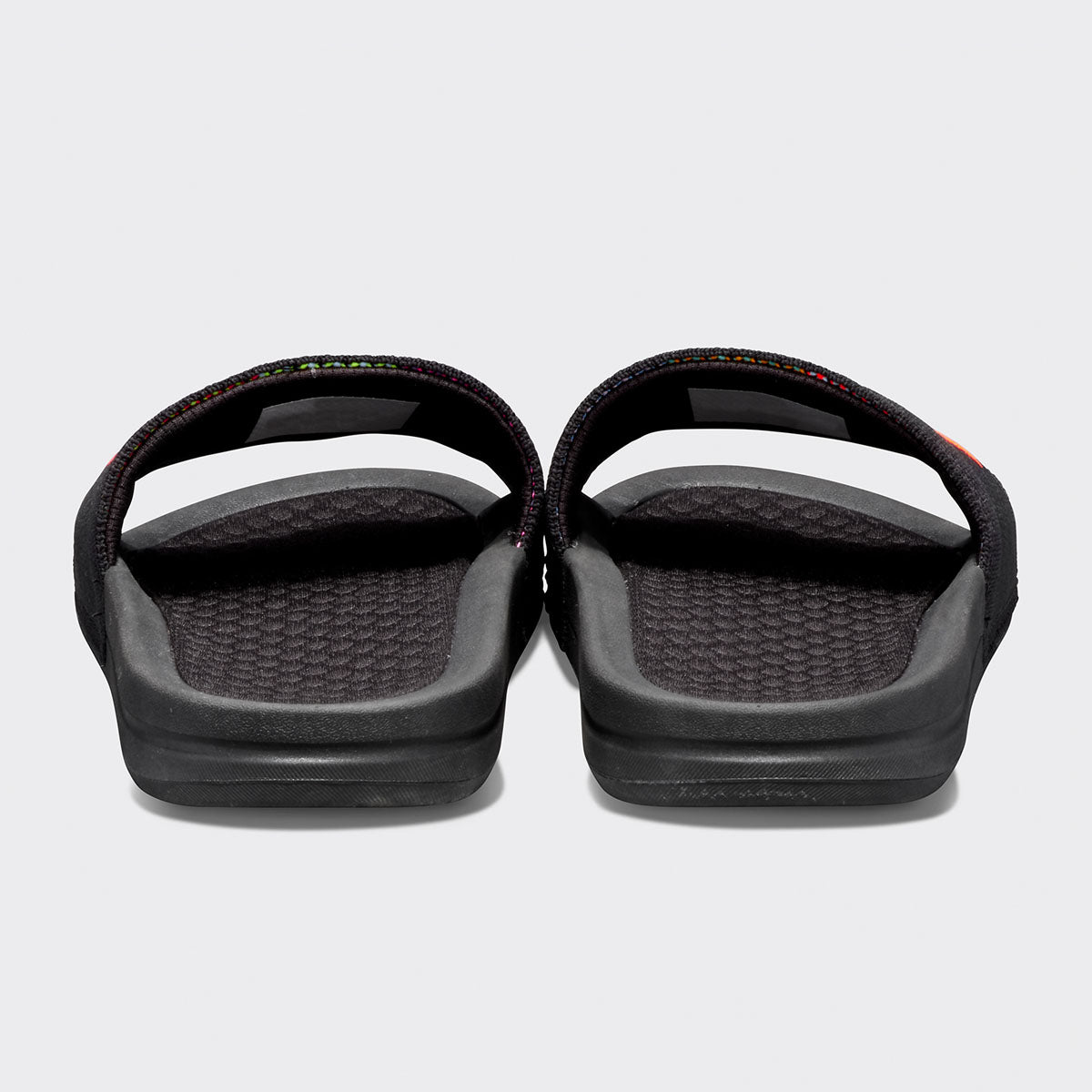 Men's Big Logo TechLoom Slide Black / Multi / Blocked view 4