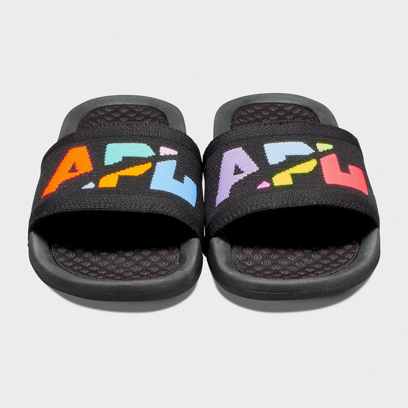 Women's Big Logo TechLoom Slide Black / Multi / Blocked view 5
