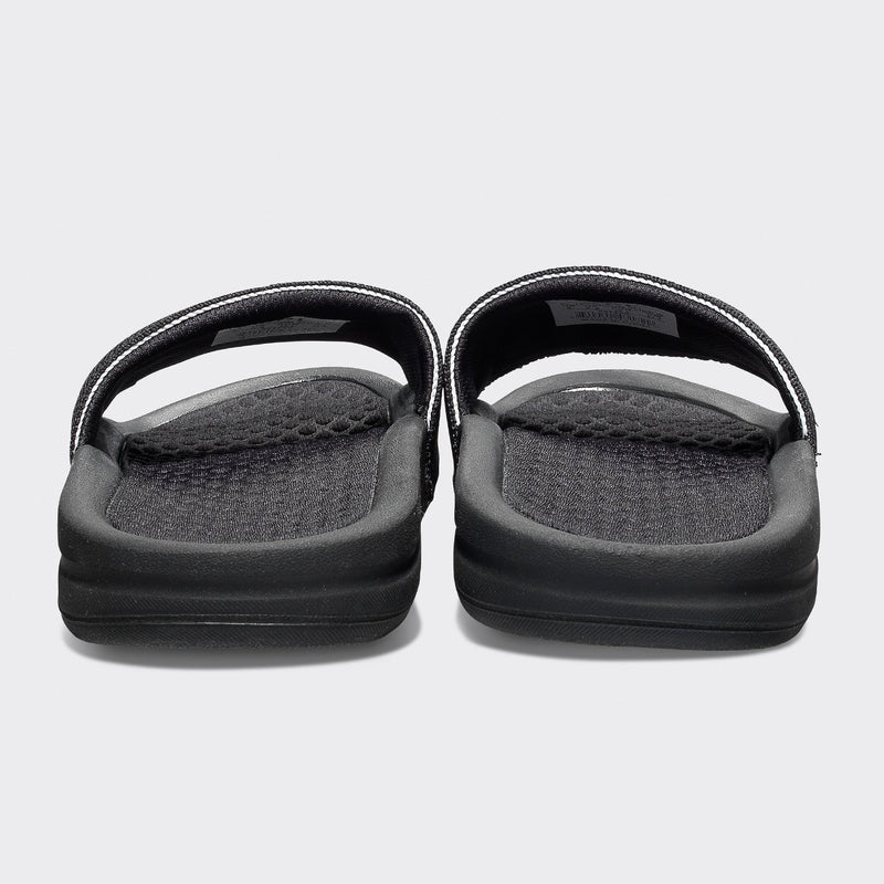 Men's Big Logo TechLoom Slide Black / Black / White view 3