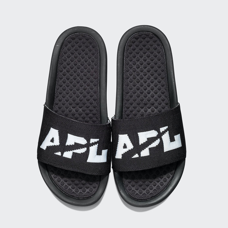 Women's Big Logo TechLoom Slide Black / Black / White view 1