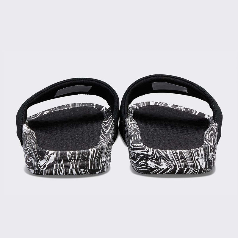 Women's Big Logo TechLoom Slide Black / White / Marble view 4