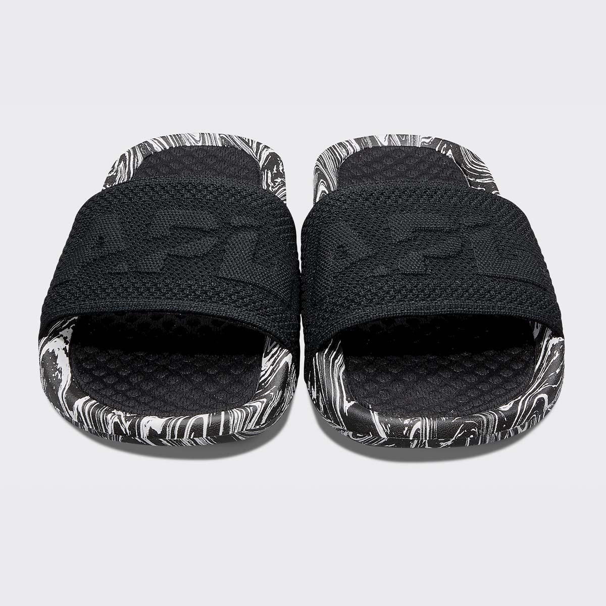 Men's Big Logo TechLoom Slide Black / White / Marble view 5