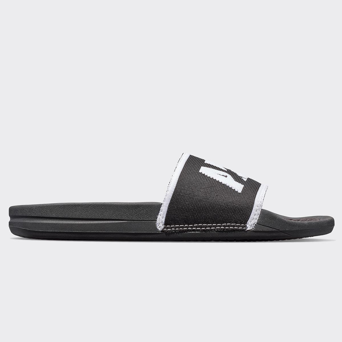 Men's Big Logo TechLoom Slide Black / White / White view 2