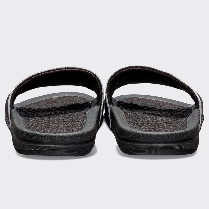 Women's Big Logo TechLoom Slide Black / White / White view 4