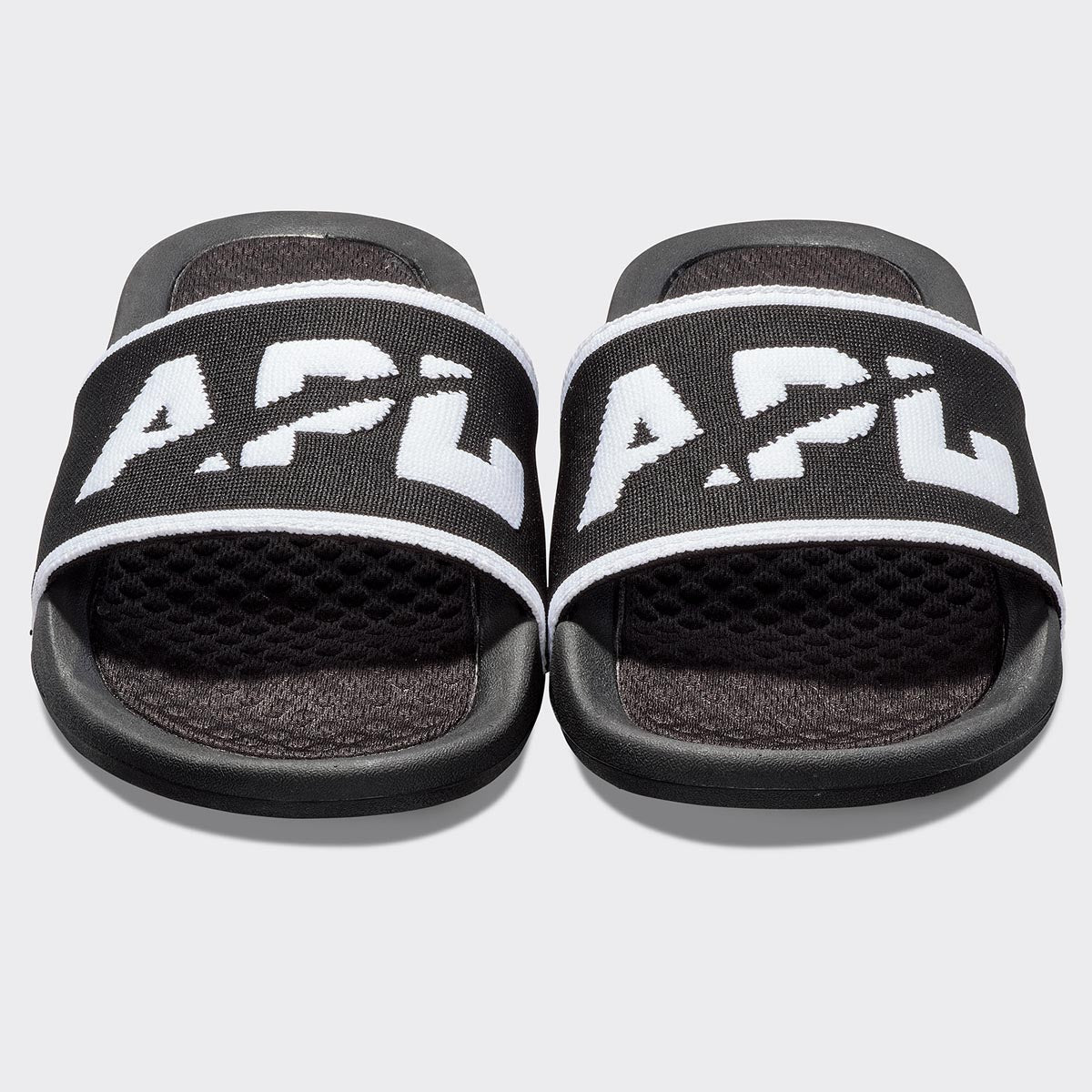 Women's Big Logo TechLoom Slide Black / White / White view 5