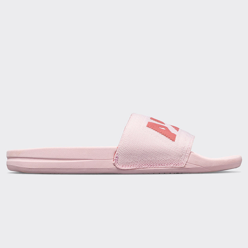 Women's Big Logo TechLoom Slide Bleached Pink / Cedar view 2