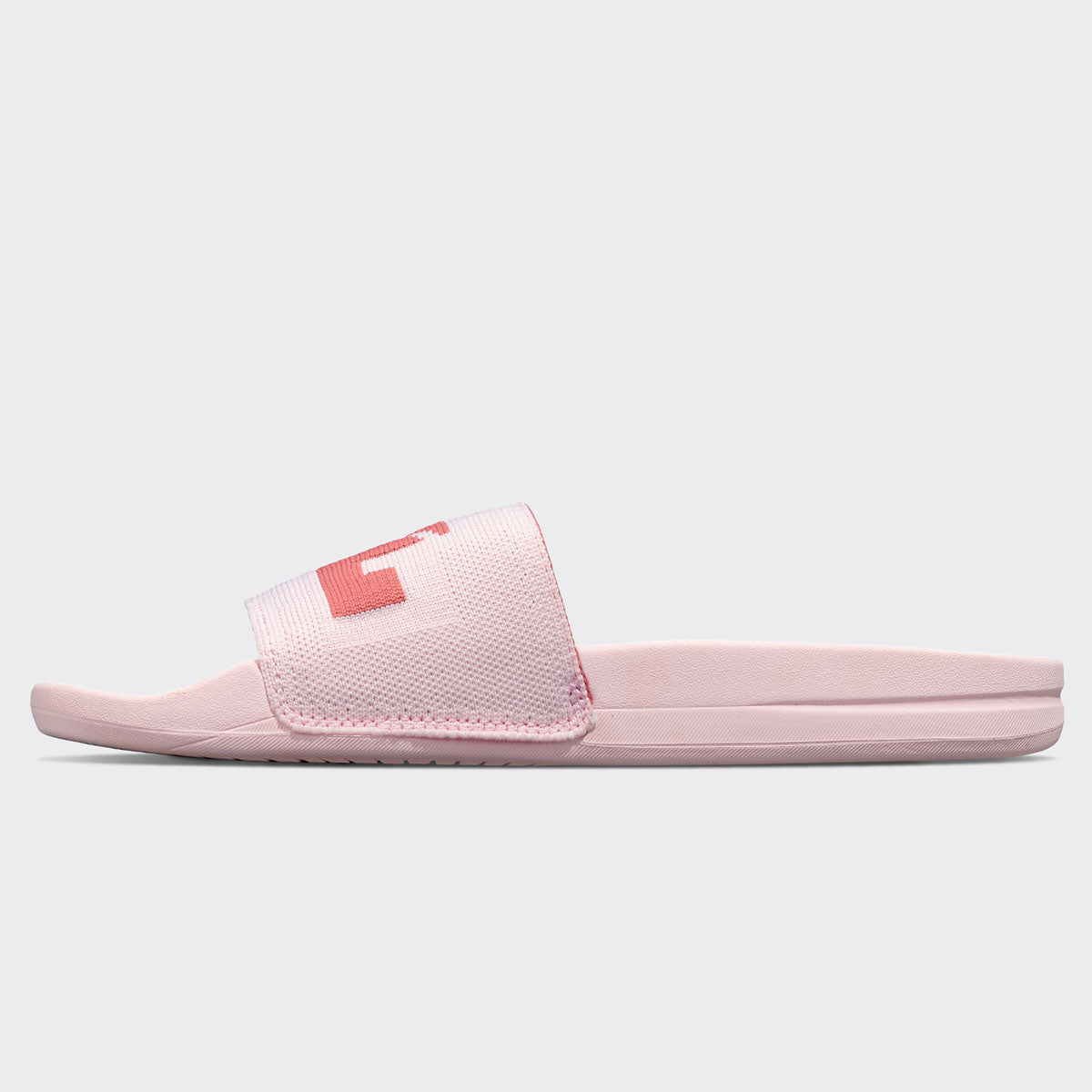 Women's Big Logo TechLoom Slide Bleached Pink / Cedar view 3