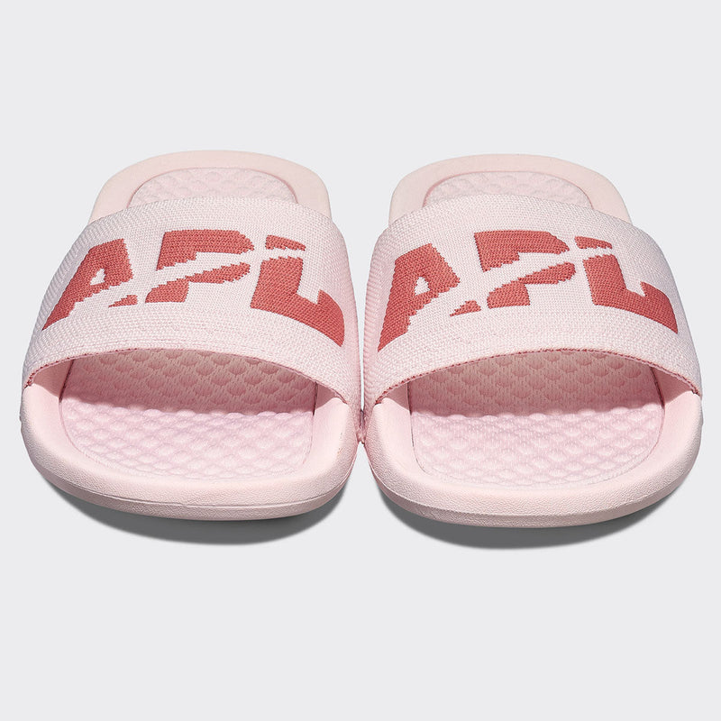 Women's Big Logo TechLoom Slide Bleached Pink / Cedar view 5