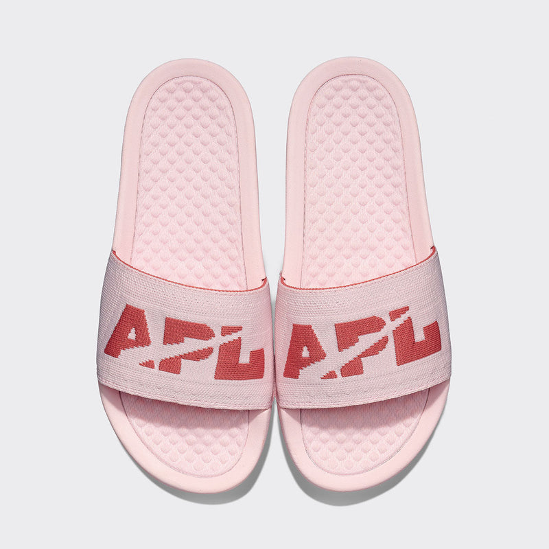 Women's Big Logo TechLoom Slide Bleached Pink / Cedar view 1