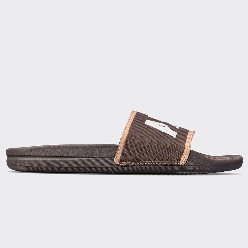 Men's Big Logo TechLoom Slide Chocolate / Ivory / Caramel view 2