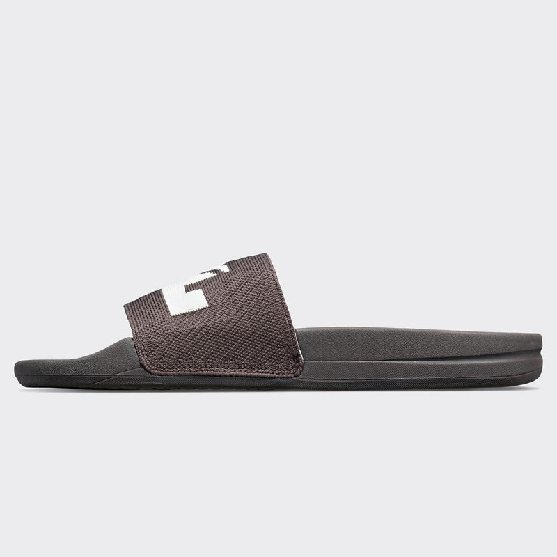 Women's Big Logo TechLoom Slide Chocolate / Pristine view 3