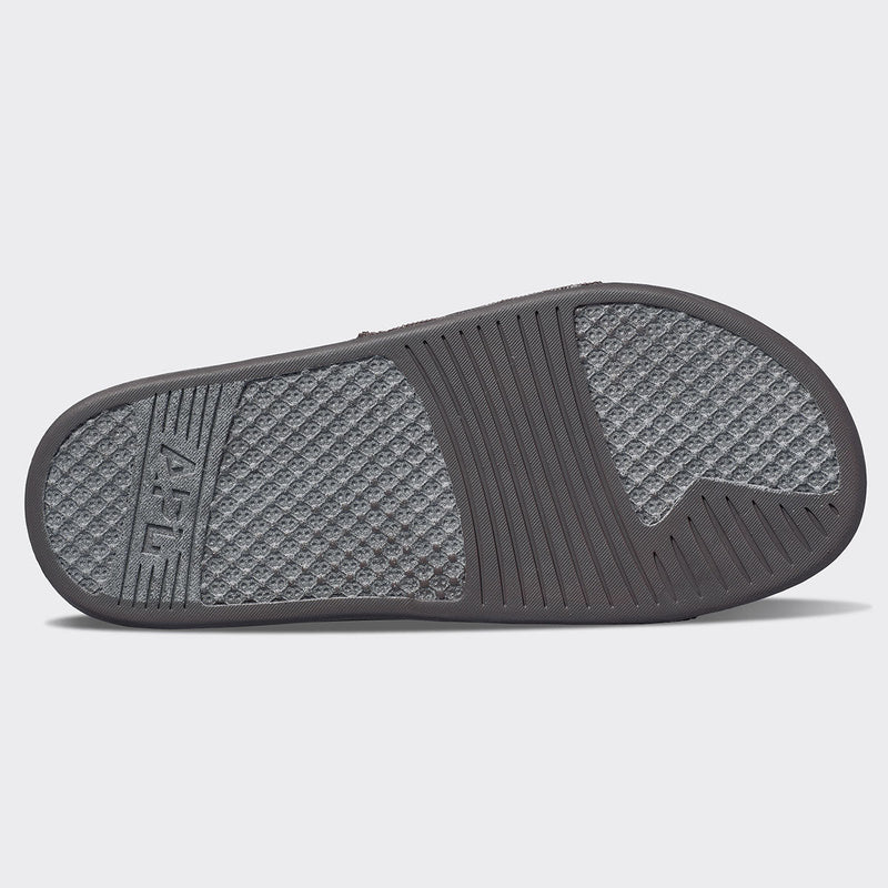 Men's Big Logo TechLoom Slide Chocolate / Pristine view 6