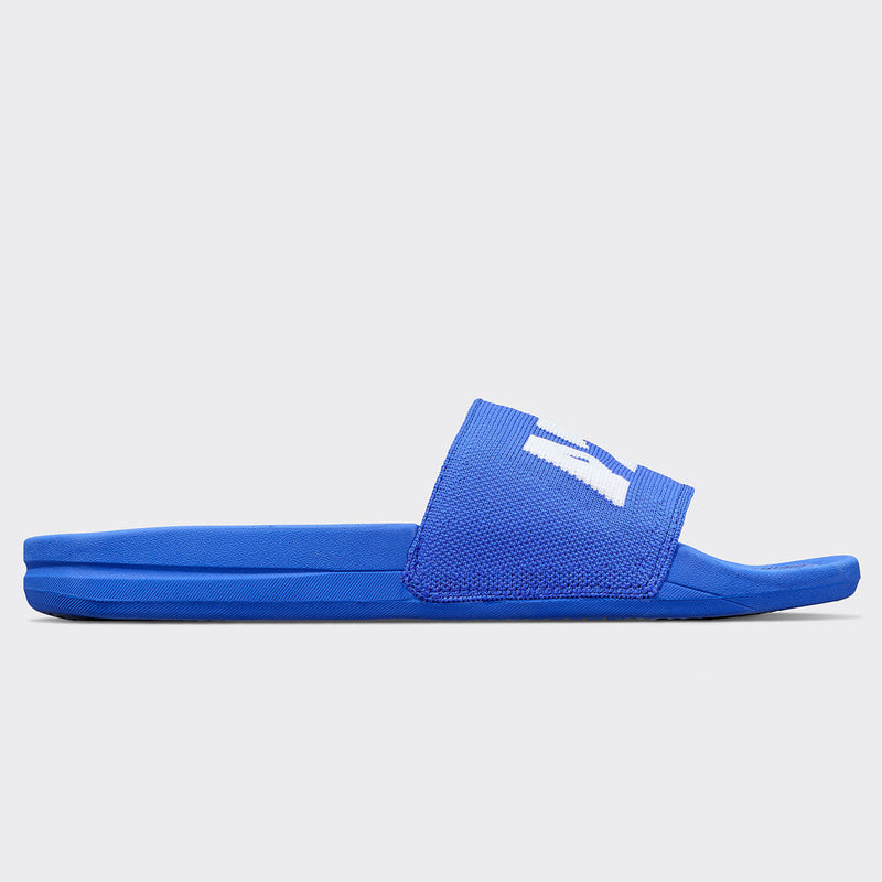 Women's Big Logo TechLoom Slide Cobalt / White view 2