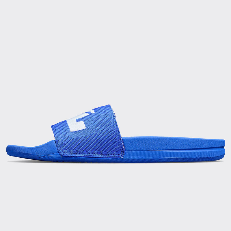 Men's Big Logo TechLoom Slide Cobalt / White view 3