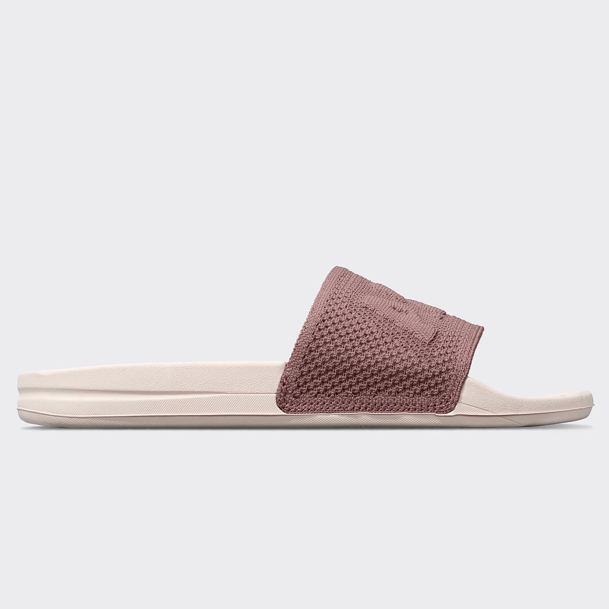 Women's Big Logo TechLoom Slide Creme / Rose Dust / Beachwood view 2