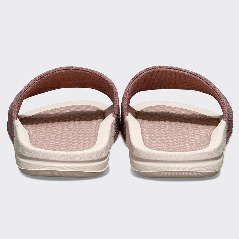 Women's Big Logo TechLoom Slide Creme / Rose Dust / Beachwood view 4