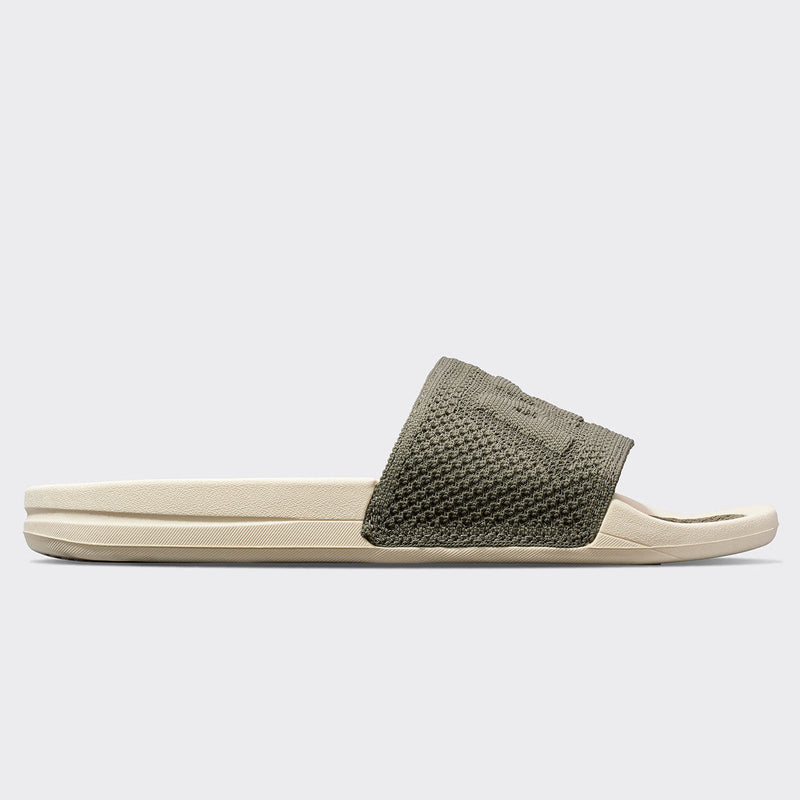 Men's Big Logo TechLoom Slide Fatigue / Pristine view 2
