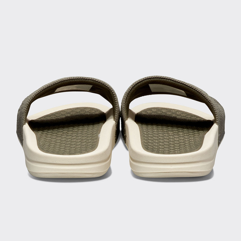 Women's Big Logo TechLoom Slide Fatigue / Pristine view 4
