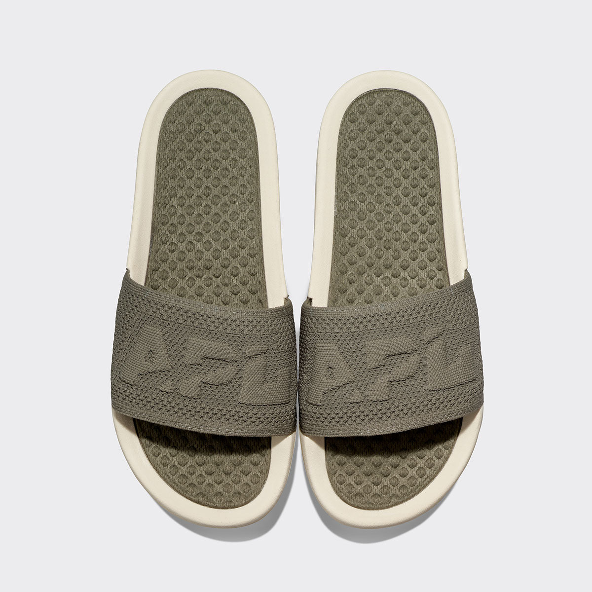 Women's Big Logo TechLoom Slide Fatigue / Pristine view 1