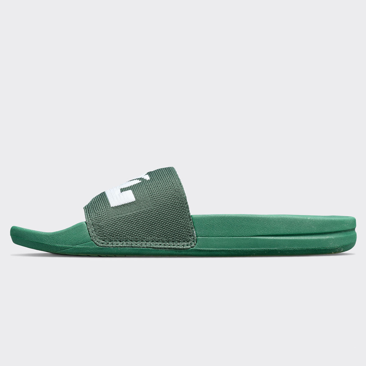 Men's Big Logo TechLoom Slide Great Green / White view 3