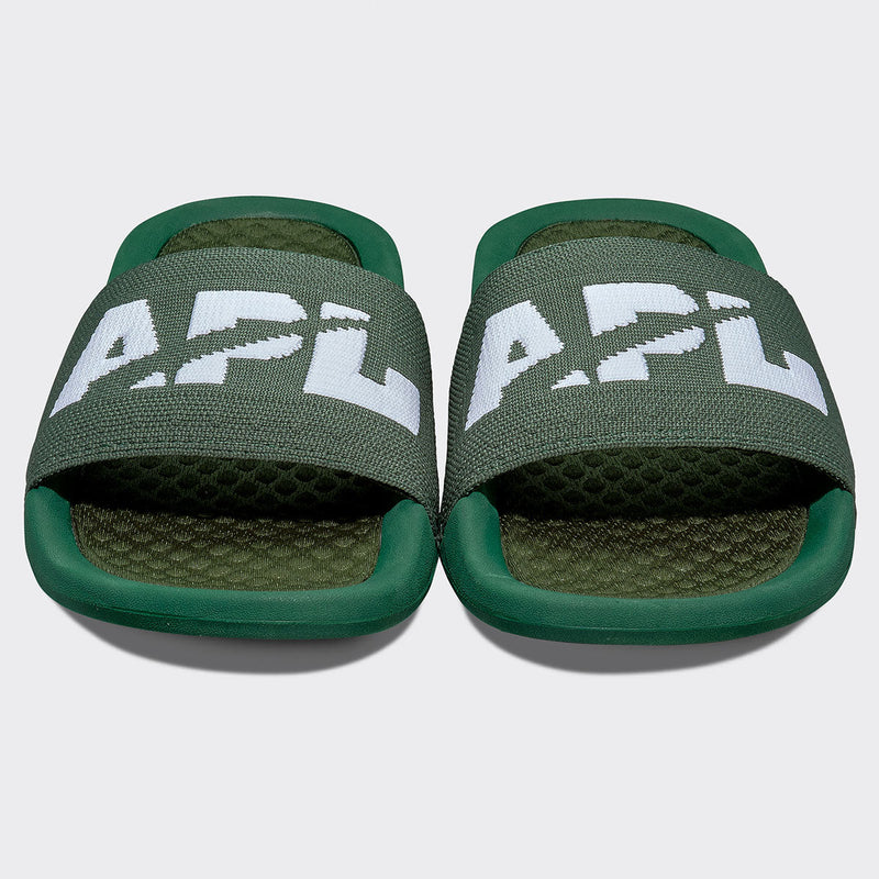 Men's Big Logo TechLoom Slide Great Green / White view 5
