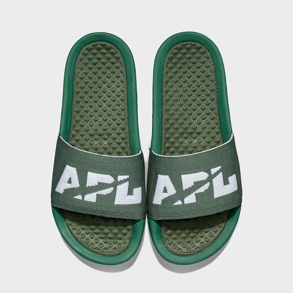Men's Big Logo TechLoom Slide Great Green / White view 1