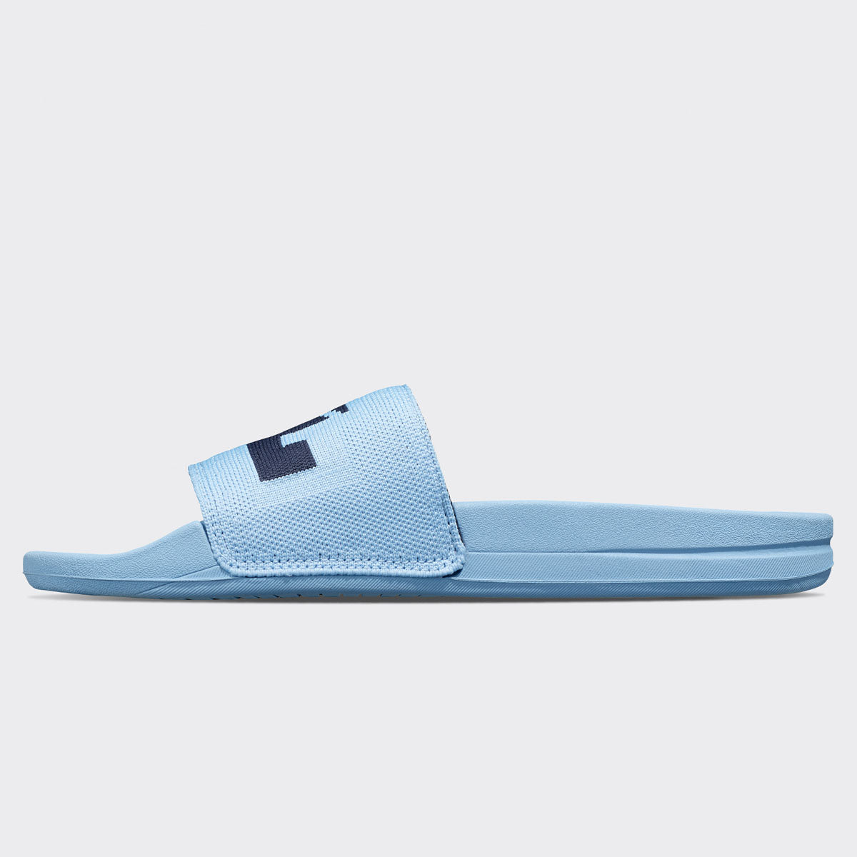 Women's Big Logo TechLoom Slide Ice Blue / Midnight view 3