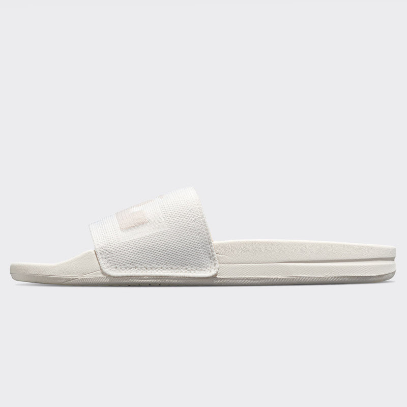 Women's Big Logo TechLoom Slide Ivory / Beach view 3