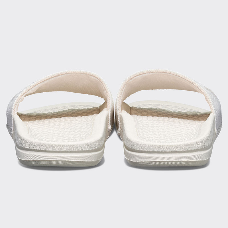Men's Big Logo TechLoom Slide Ivory / Beach view 4