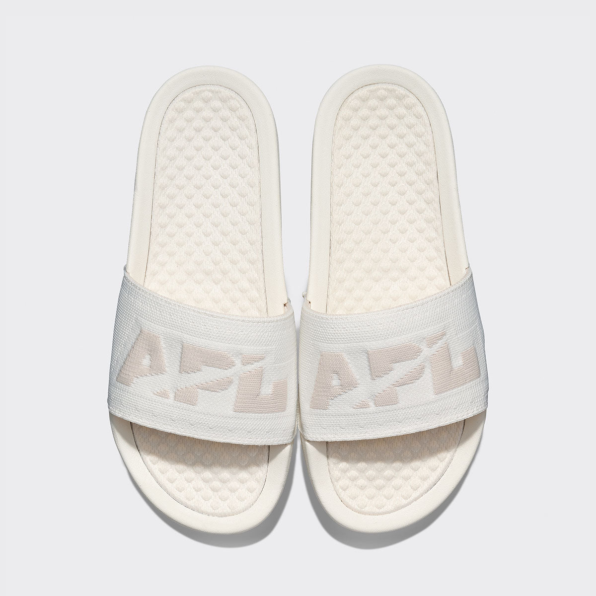 Women's Big Logo TechLoom Slide Ivory / Beach view 1