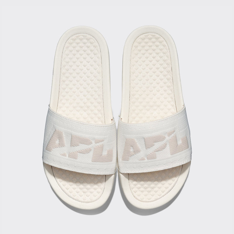 Women's Big Logo TechLoom Slide Ivory / Beach view 1