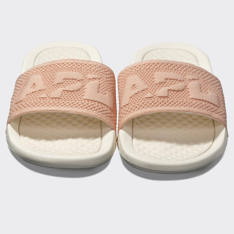 Women's Big Logo TechLoom Slide Ivory / Blush view 5