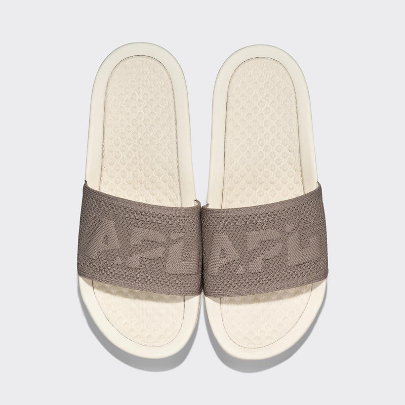 Men's Big Logo TechLoom Slide Ivory / Tundra view 1