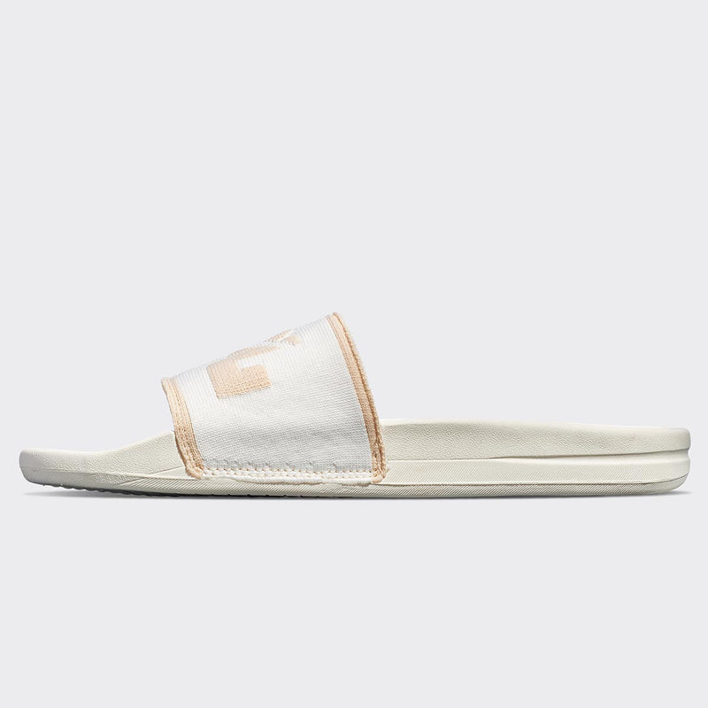 Men's Big Logo TechLoom Slide Ivory / Warm Silk view 3