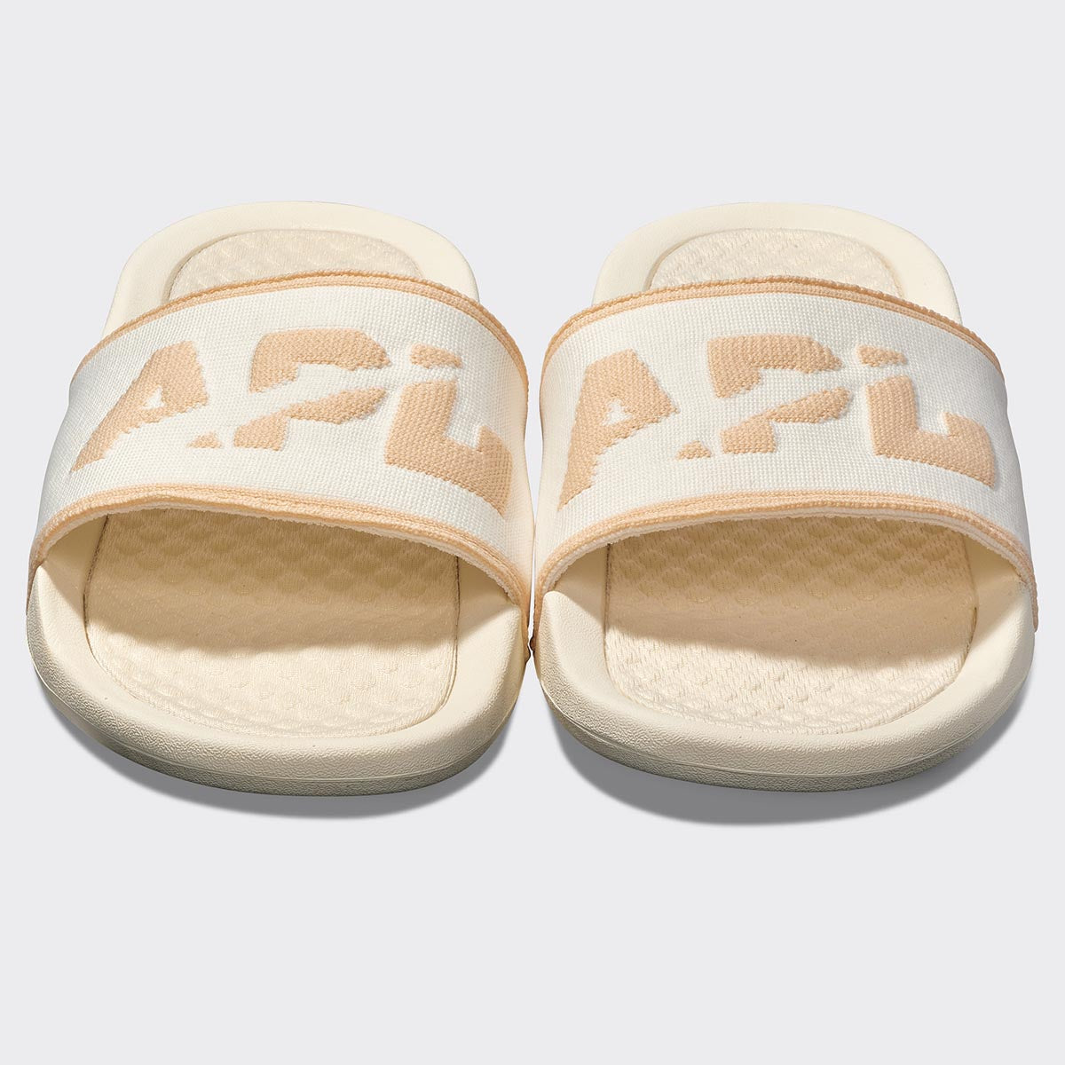 Men's Big Logo TechLoom Slide Ivory / Warm Silk view 5
