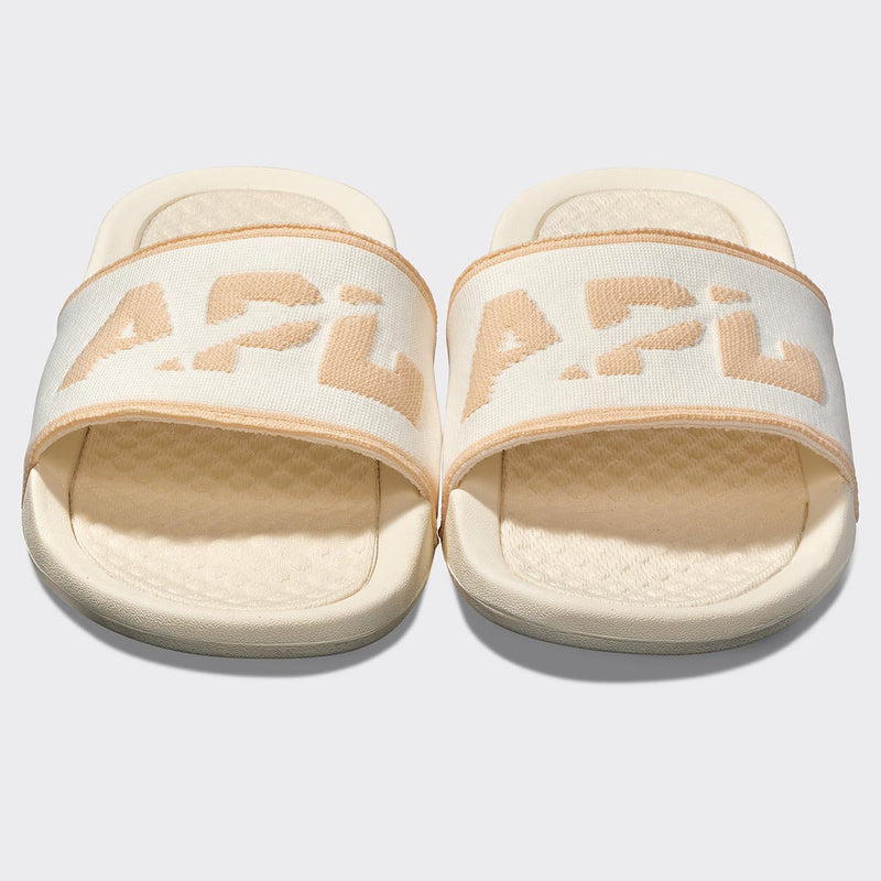 Men's Big Logo TechLoom Slide Ivory / Warm Silk view 5
